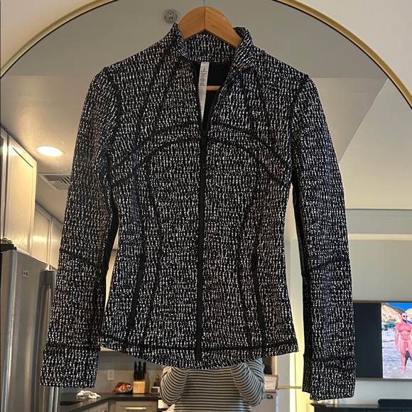 lululemon athletica Jackets & Blazers - lululemon athletica Black and White Textured Jacket